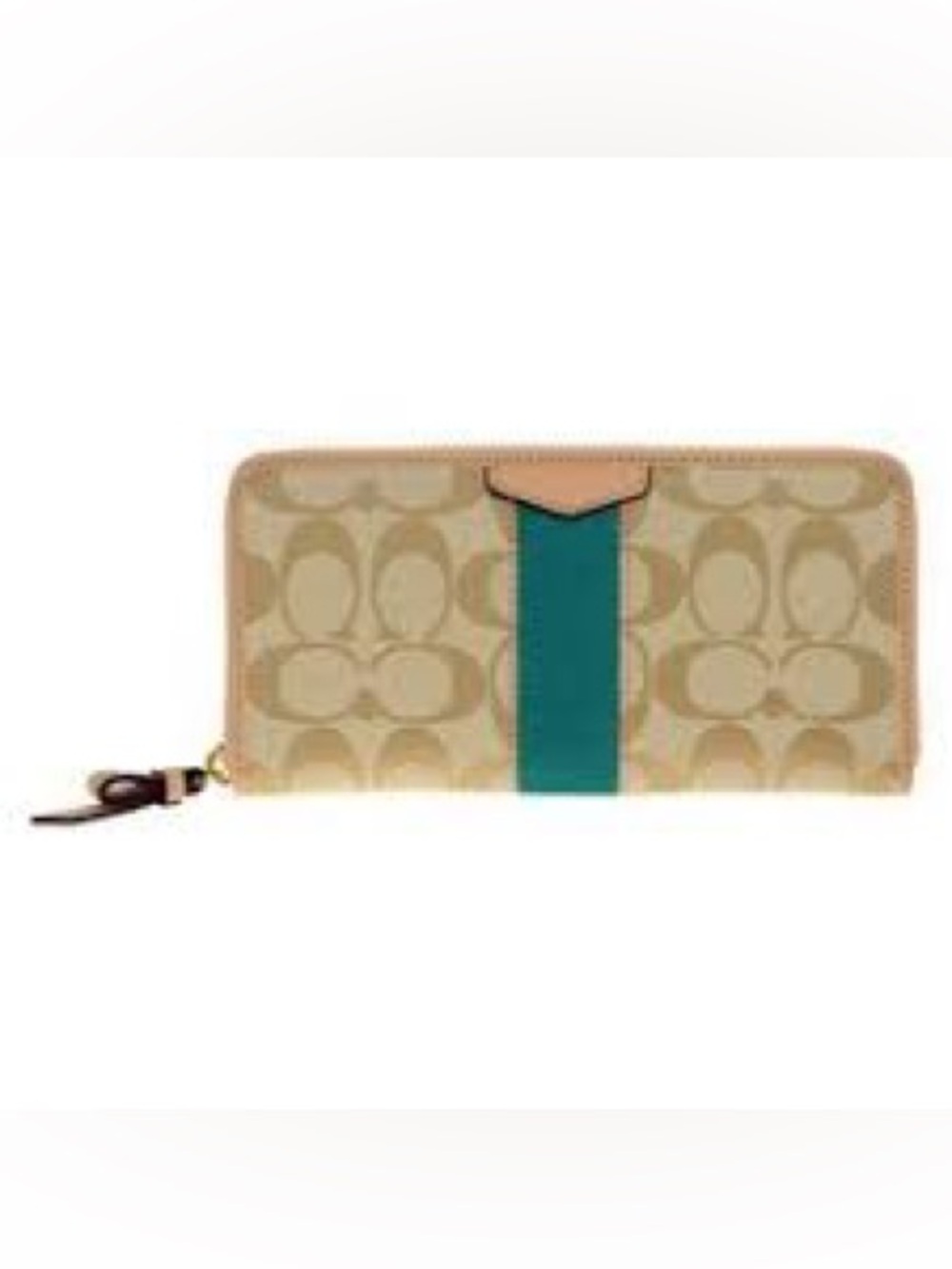 COACH, the Canvas Signature Green band wallet!
